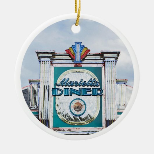 Marietta Diner, Marietta, Marietta Georgia, Keramik Ornament (Vorne)
