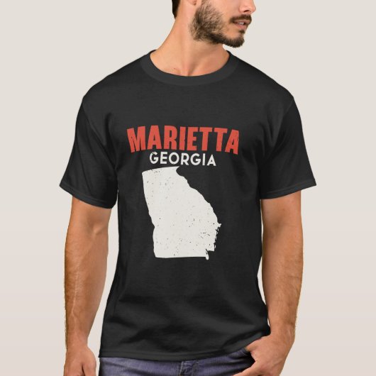Marietta Georgia USA Staat Amerika Reisen Georgian T-Shirt (Vorderseite)
