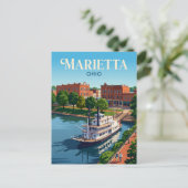 Marietta Ohio Postkarte (Stehend Vorderseite)