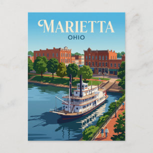 Marietta Ohio Postkarte