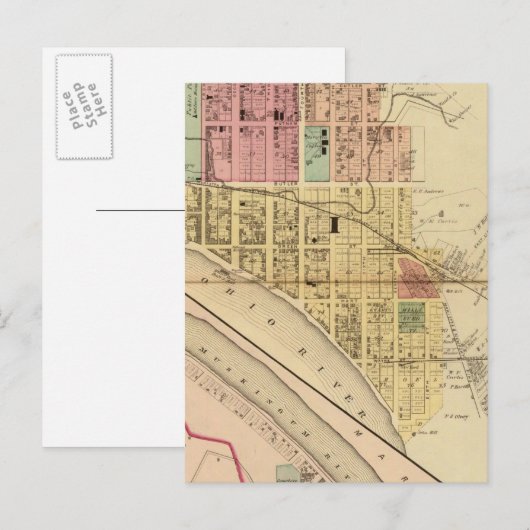 Marietta, Ohio Postkarte (Vorne/Hinten)