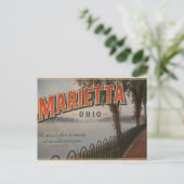 Marietta Ohio Postkarte (Stehend Vorderseite)