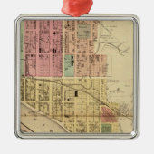 Marietta, Ohio Silbernes Ornament (Vorne)