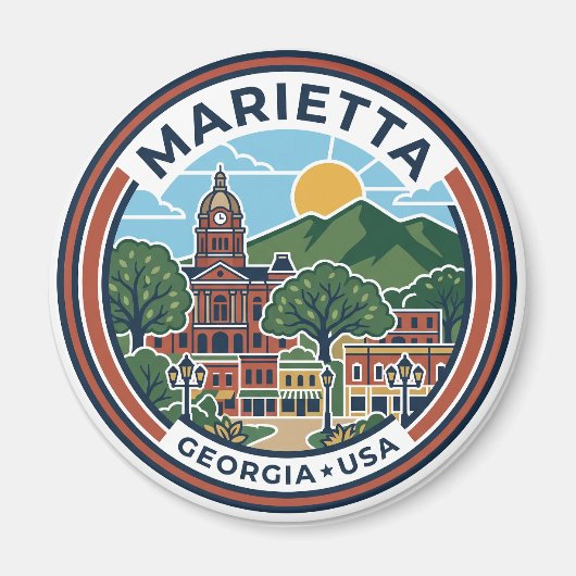Marietta USA Magnet (Vorne)