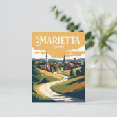 Marietta USA Postkarte (Stehend Vorderseite)