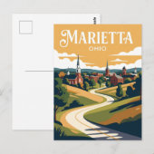 Marietta USA Postkarte (Vorne/Hinten)