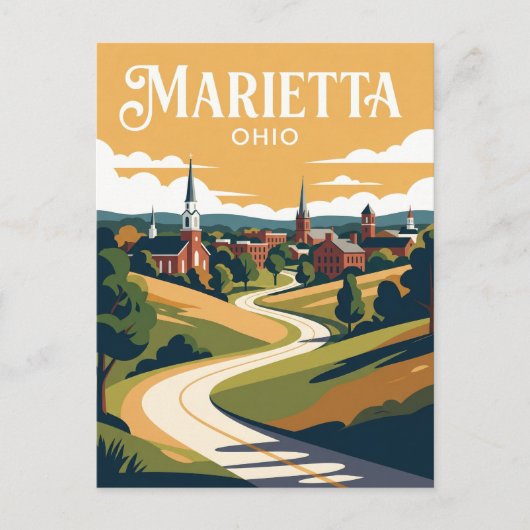 Marietta USA Postkarte (Vorderseite)