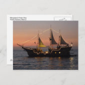 Marigalante bei Sunset Postkarte (Vorne/Hinten)