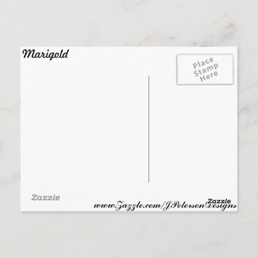 Marigold # 8 postkarte (Rückseite)