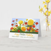 Marigold Birthday Garden für Oktober Karte (Gelbe Blume)