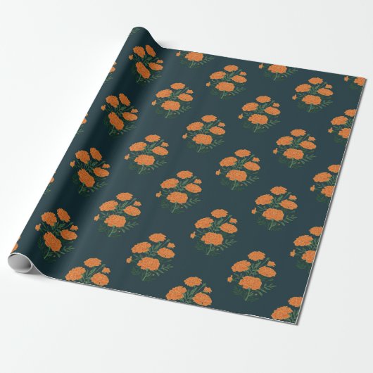 Marigold Blue Packpapier (Ungerollt)