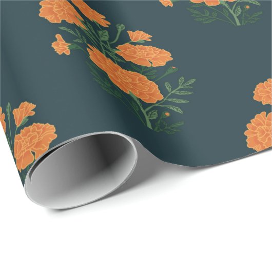 Marigold Blue Packpapier (Rolleneckpunkt)