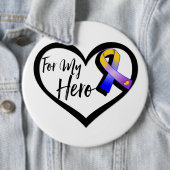 Marigold Blue und Lila Band für meinen Helden Button (Beispiel)