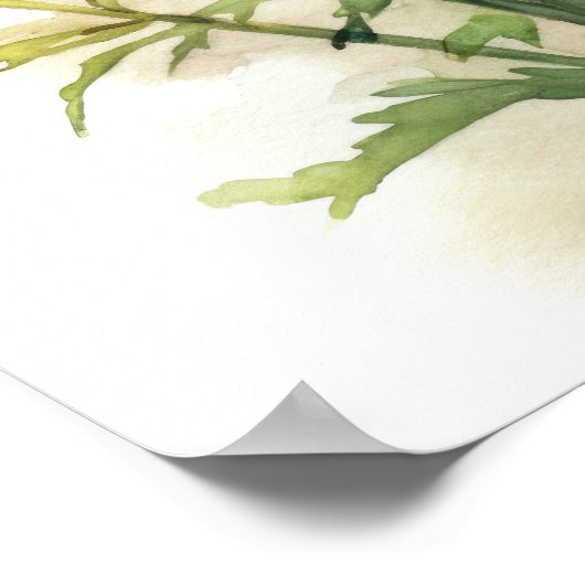 Marigold Blume Art Print Poster (Ecke)