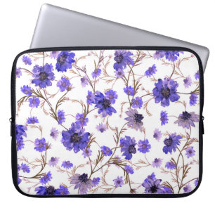 Marigold-Blume, blühende nahtlose Tapete Laptopschutzhülle