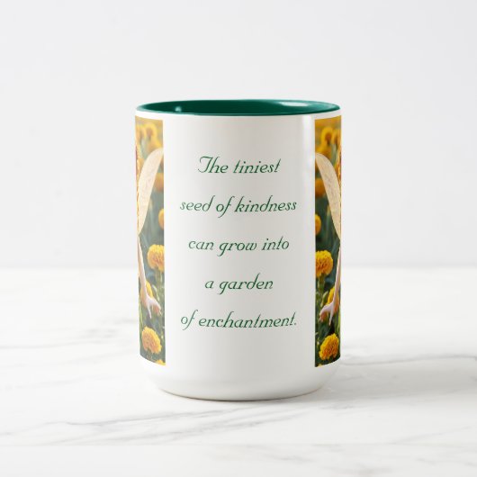 Marigold Blume Fairy Zweifarbige Tasse (Mittel)