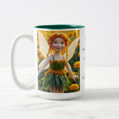 Marigold Blume Fairy Zweifarbige Tasse (Links)