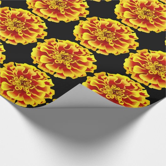 Marigold Blume Geschenkpapier (Ecke)