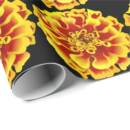 Marigold Blume Geschenkpapier (Rolleneckpunkt)