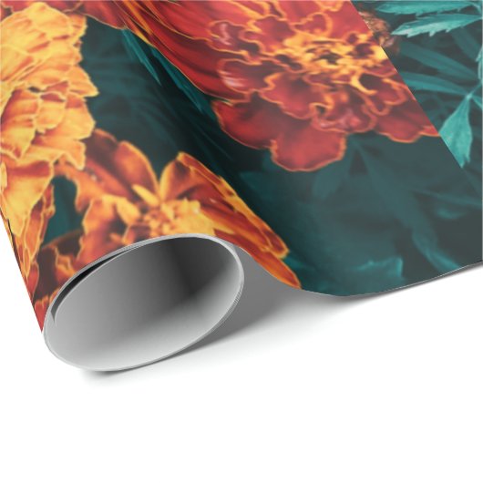 Marigold Blume Geschenkpapier (Rolleneckpunkt)