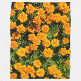 Marigold Blume in Blütendecke Fleecedecke