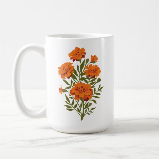 Marigold-Blume Kaffeetasse (Links)
