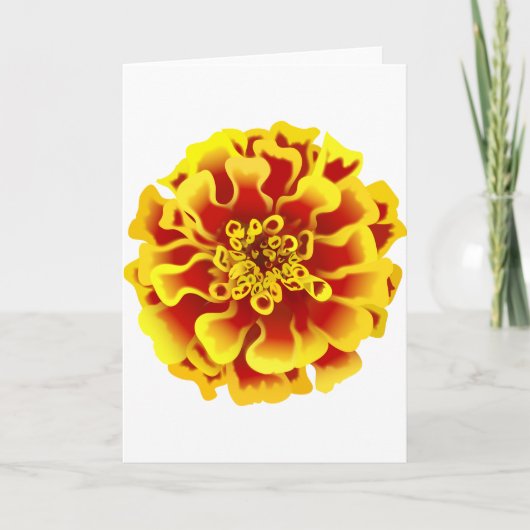 Marigold Blume Karte (Vorderseite)