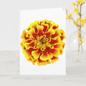 Marigold Blume Karte (Gelbe Blume)