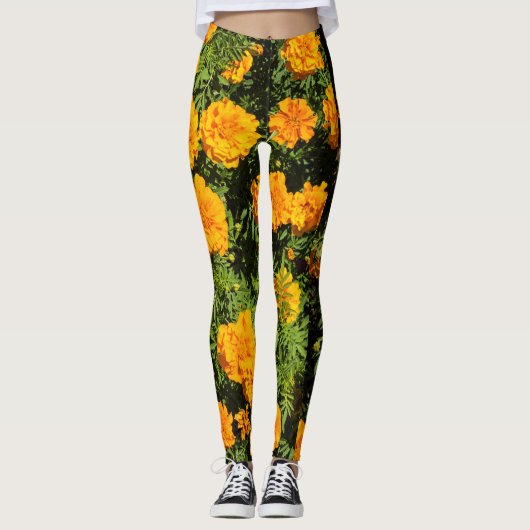 Marigold Blume Leggings (Vorderseite)