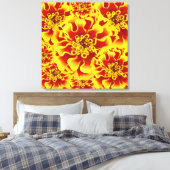 Marigold Blume Leinwanddruck (Insitu (Schlafzimmer))
