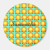 Marigold Blume Magnet (Vorne)