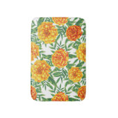 Marigold Blume Pattern Badematte (Vorderseite Vertikal)