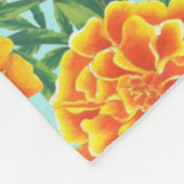 Marigold Blume Pattern Fleecedecke (Ecke)