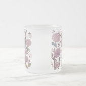 Marigold Blume Pattern Frost Glass Tasse (Mittel)