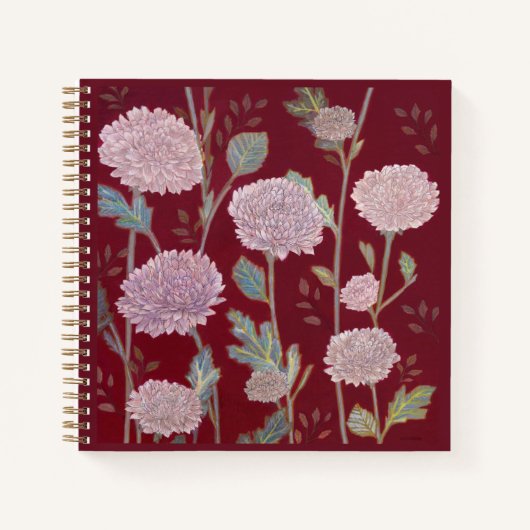 Marigold Blume Pattern Notebook Notizblock (Vorderseite)