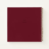 Marigold Blume Pattern Notebook Notizblock (Rückseite)