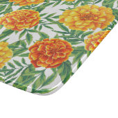 Marigold Blume Pattern Schneidebrett (Ecke)
