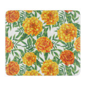 Marigold Blume Pattern Schneidebrett (Vorderseite)