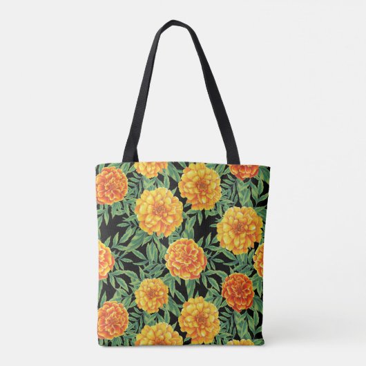 Marigold Blume Pattern Tasche (Rückseite)
