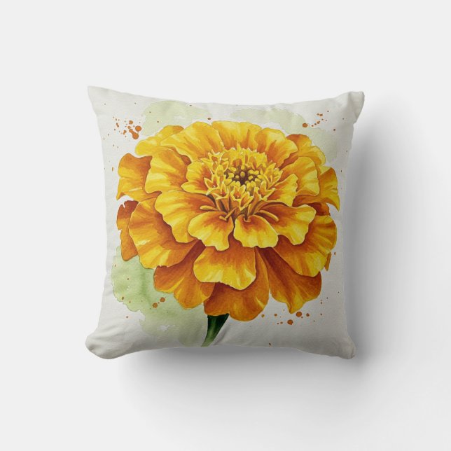 Marigold Blume Pillow Kissen (Vorderseite)