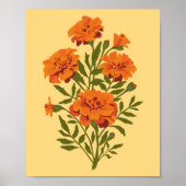 Marigold Blume Poster (Vorne)