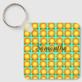 Marigold Blume Schlüsselanhänger (Vorderseite)