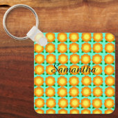 Marigold Blume Schlüsselanhänger (Vorderseite)