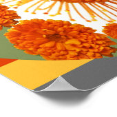 MARIGOLD Blume Show : Dekorative Kunst Poster (Ecke)