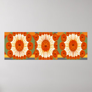 MARIGOLD Blume Show : Dekorative Kunst Poster
