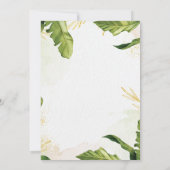 Marigold Blume Verlasse Lord Ganesh Indian Wedding Einladung (Rückseite)