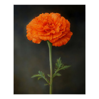 Marigold Botanische Malerei Poster