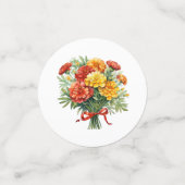 Marigold Bouquet Table Confetti für Coctail & Part Konfetti (Klein Vorderseite)