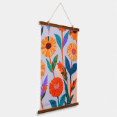 Marigold Celebration Wandteppich Mit Holzrahmen (Gewinkelt)