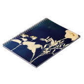 Marigold Cyanotype Spiral Notebook Notizblock (Linke Seite)